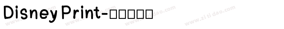 Disney Print字体转换